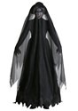 Plus Size Lady in Black Ghost Costume 2