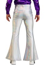Men's Holographic Plus Size Disco Pants