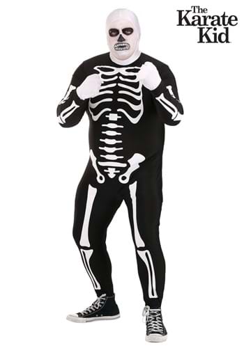 Plus Size Authentic Karate Kid Skeleton Suit for Adults-1