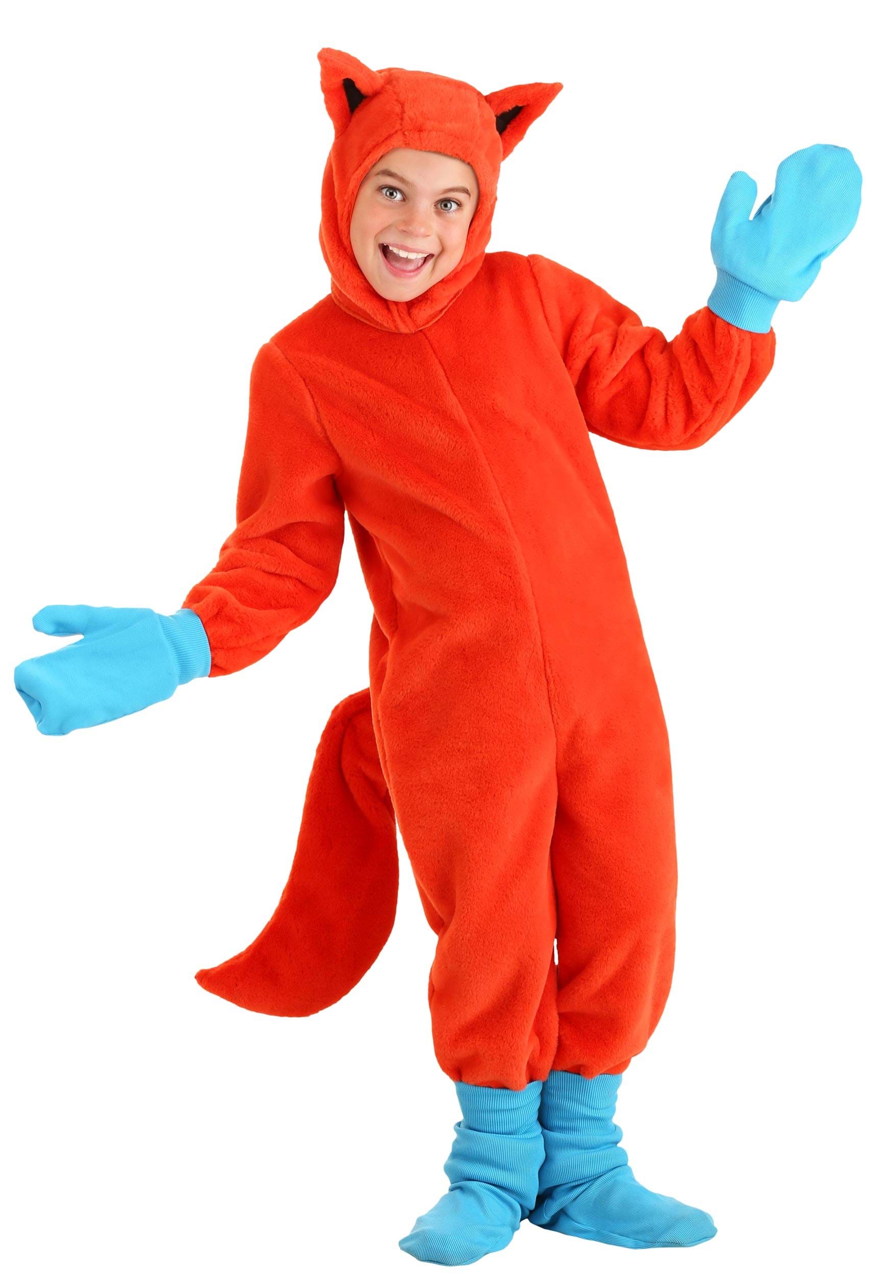 Photos - Fancy Dress Fox FUN Costumes  in Socks Kid's Costume Orange/Blue 
