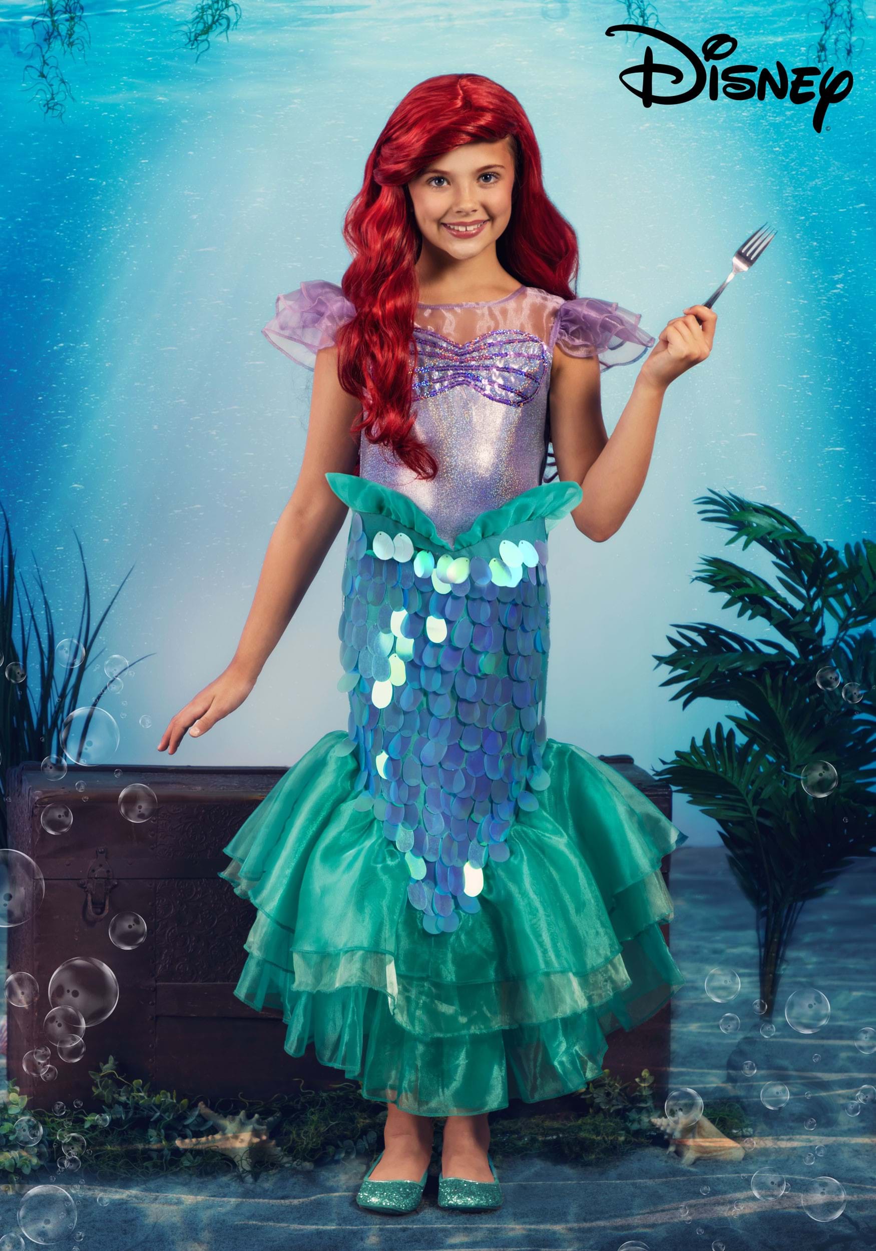backup Scorch crime Little Mermaid Ariel Girl's Costume