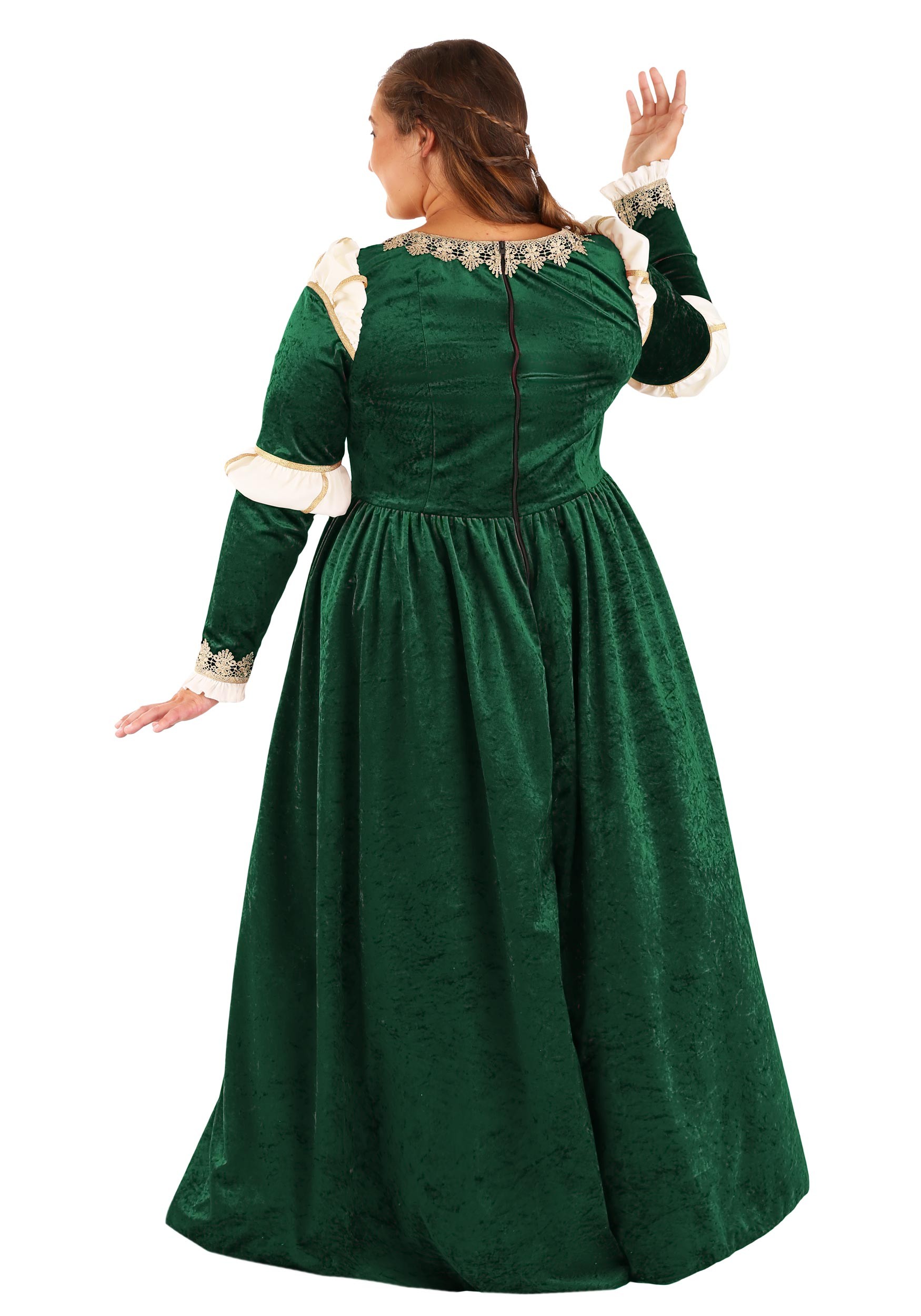 Women's Plus Size Emerald Maiden Costume