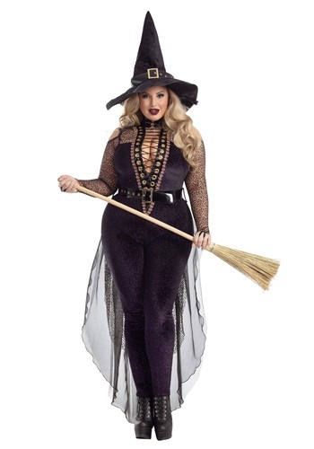 Midnight | Costume | Violet | Witch | Women | Plus | Size