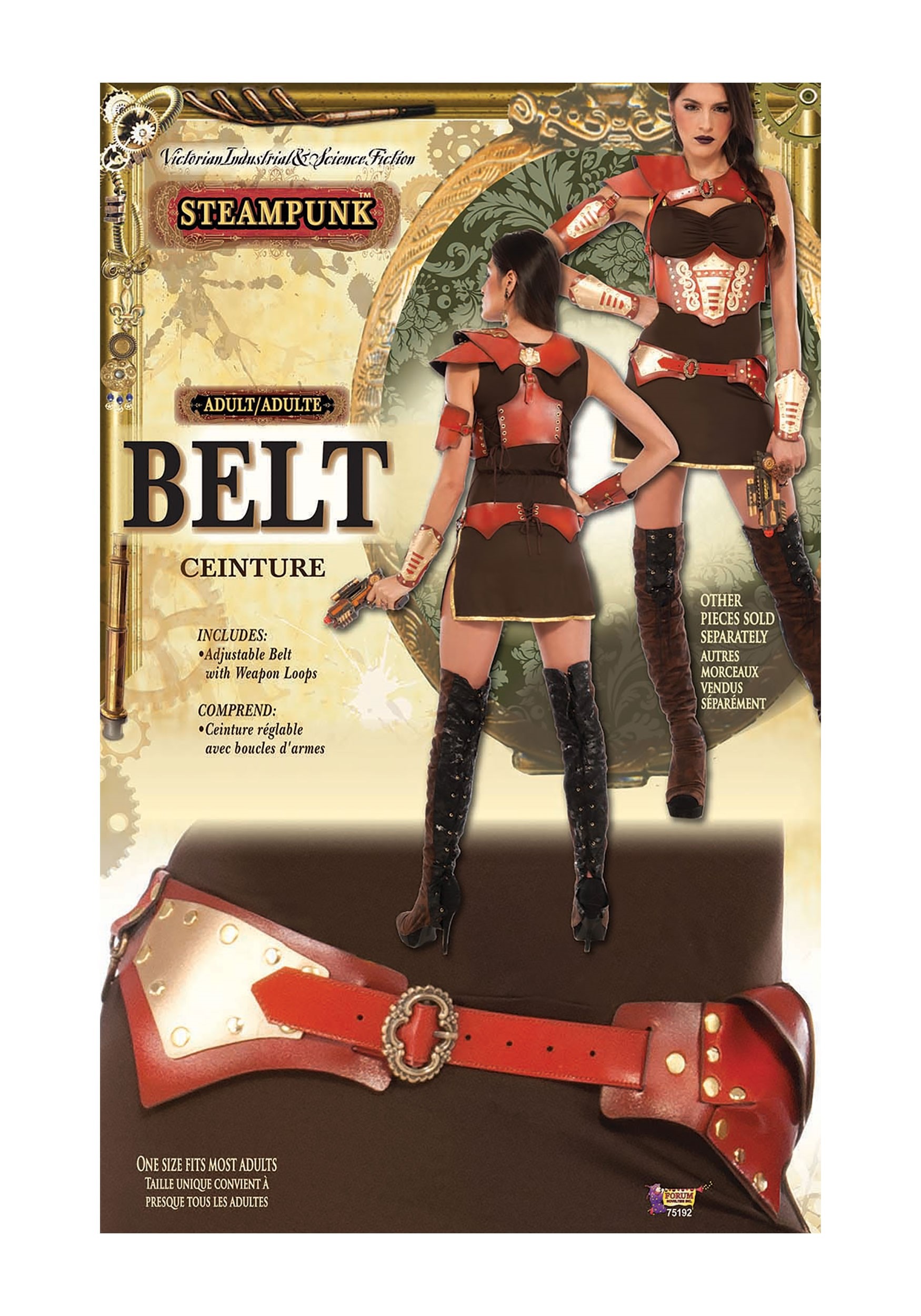 Cinturón steampunk para mujeres Multicolor