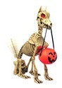 Animatronic Skeleton Dog With Wagging Tail Prop Decoration