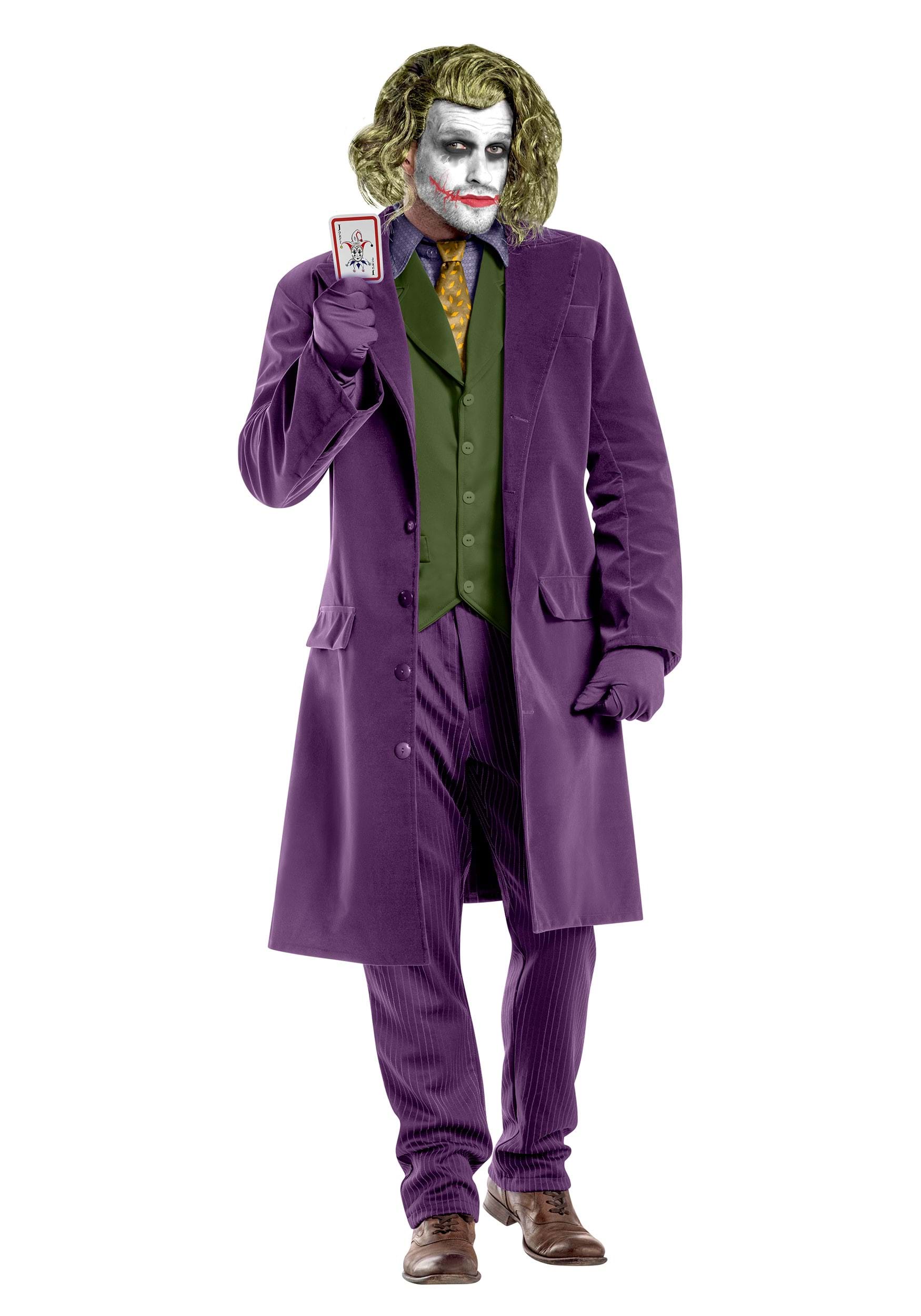 NUWIND Men Joker The Dark Knight Joker Pantalon À Rayures Droit pour Halloween Cosplay Party Costume Deluxe Costume Fit Suit Violet 