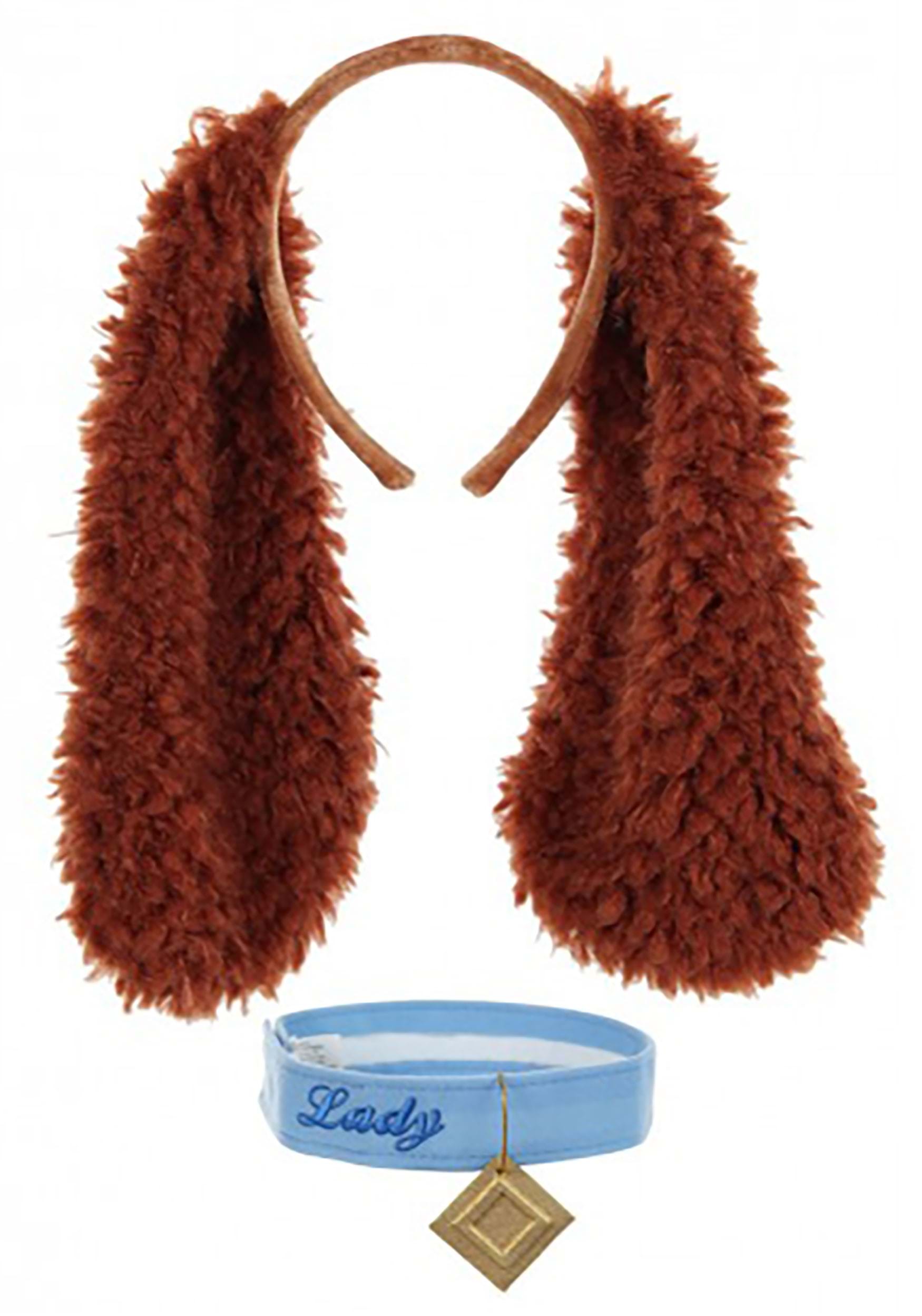 Lady And The Tramp Ears And Tail Set Faux Fur Fancy Dress Costume Unique! 