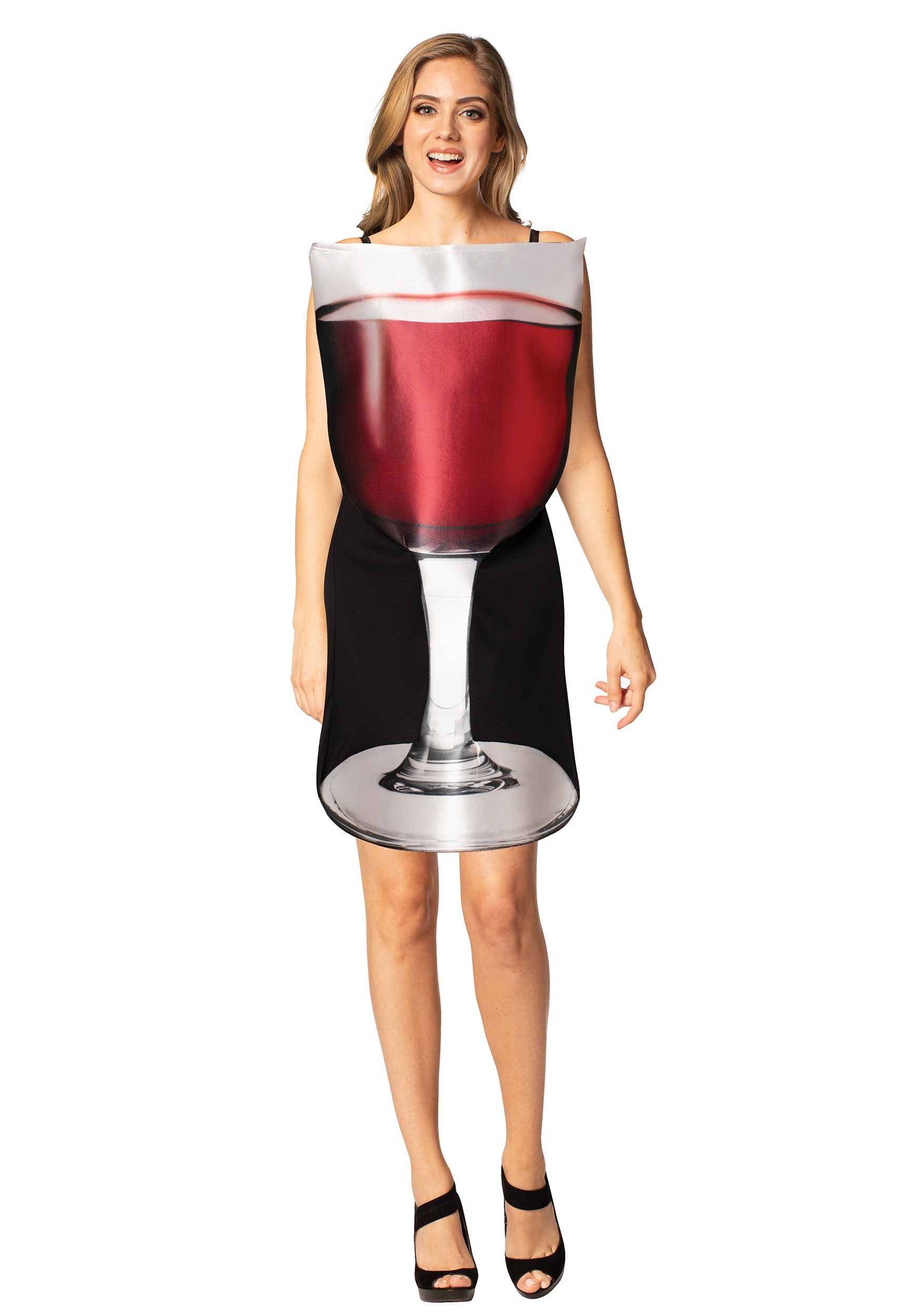 Glass Of Red Wine Women's Costume , Best College Halloween Costumes