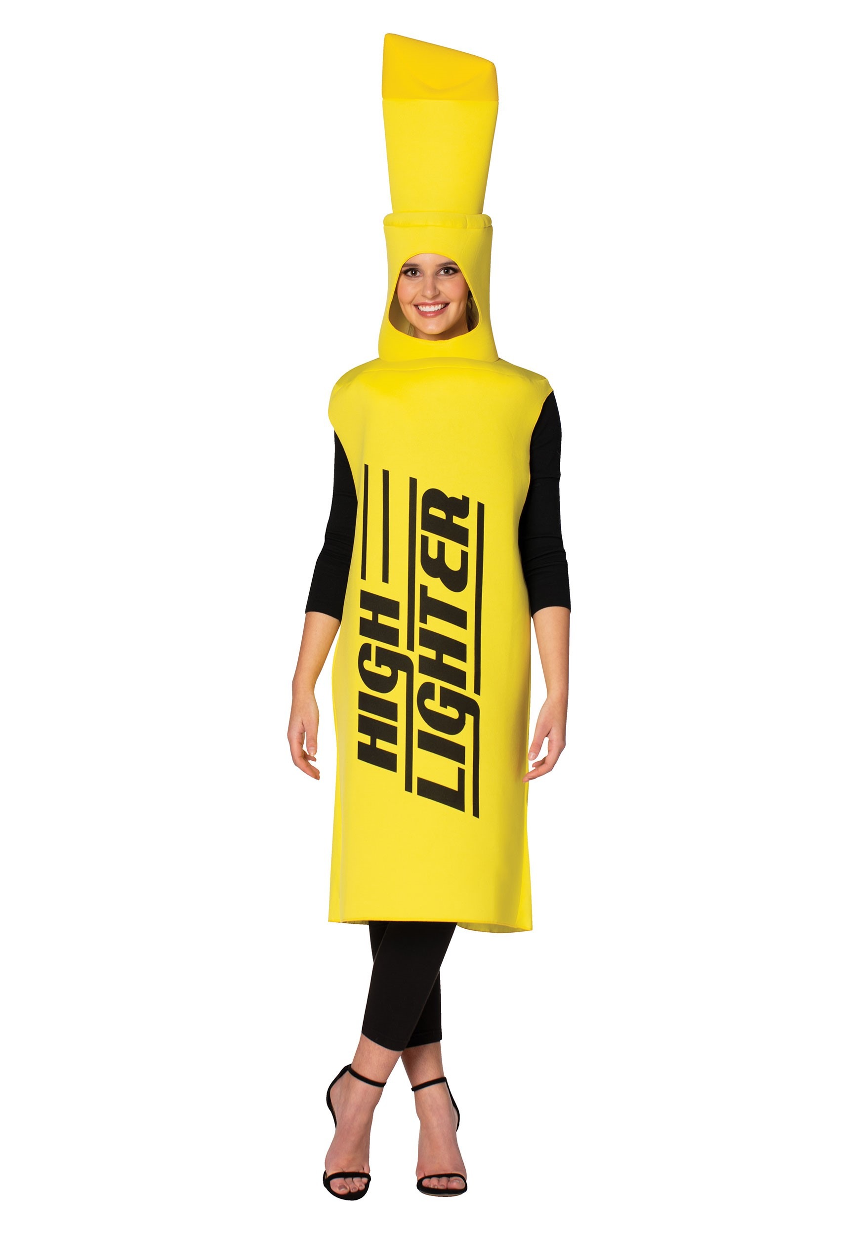 Yellow High-Lighter Adult Costume