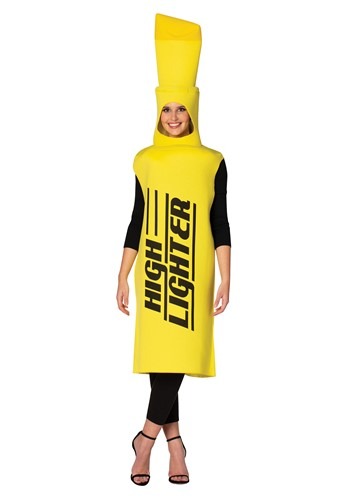 Adult Yellow Highlighter Costume