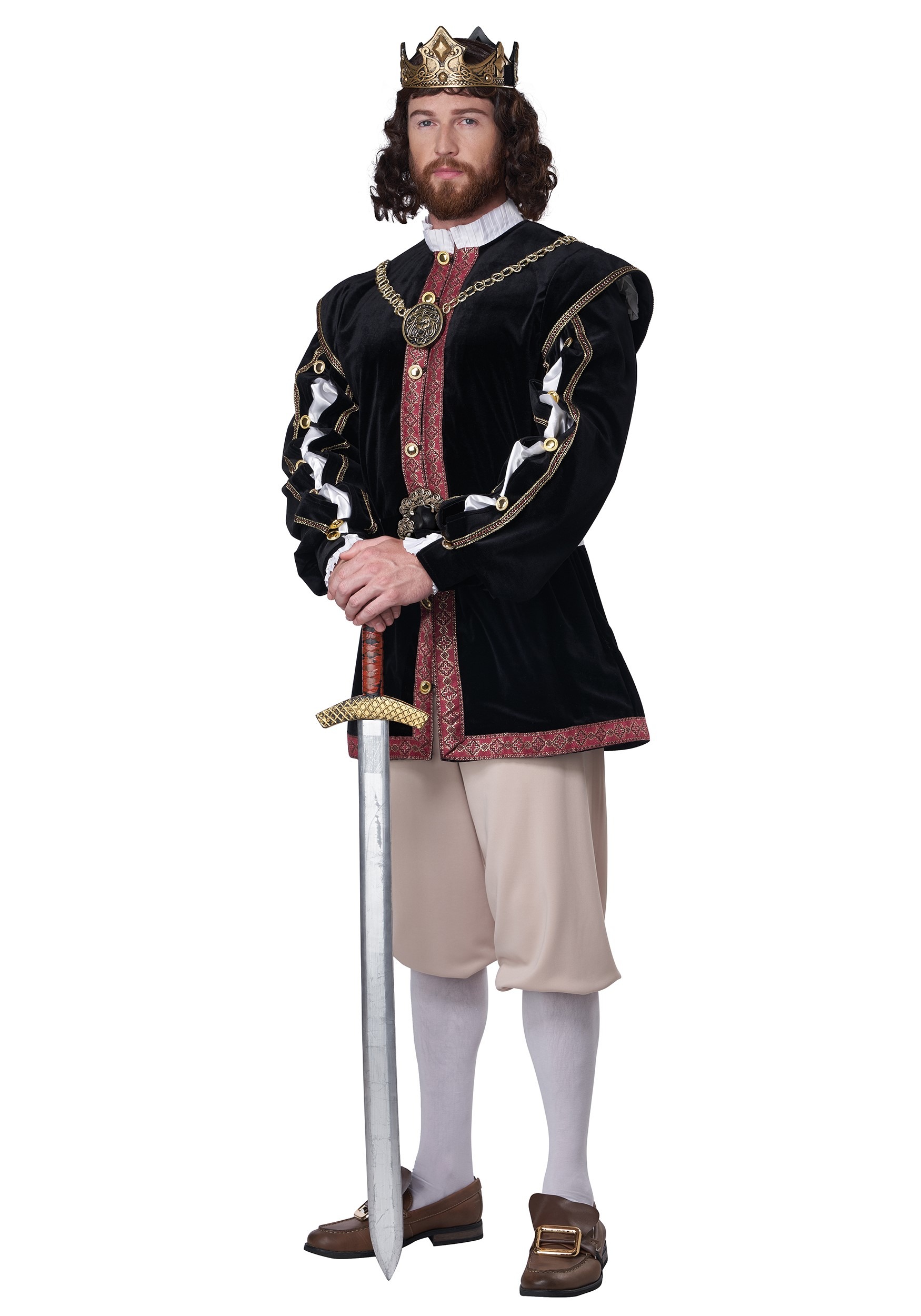 Details about   Boys Tudor Medieval Knight Costume King Alice in Wonderland Outfit NEW 4-6-9-11