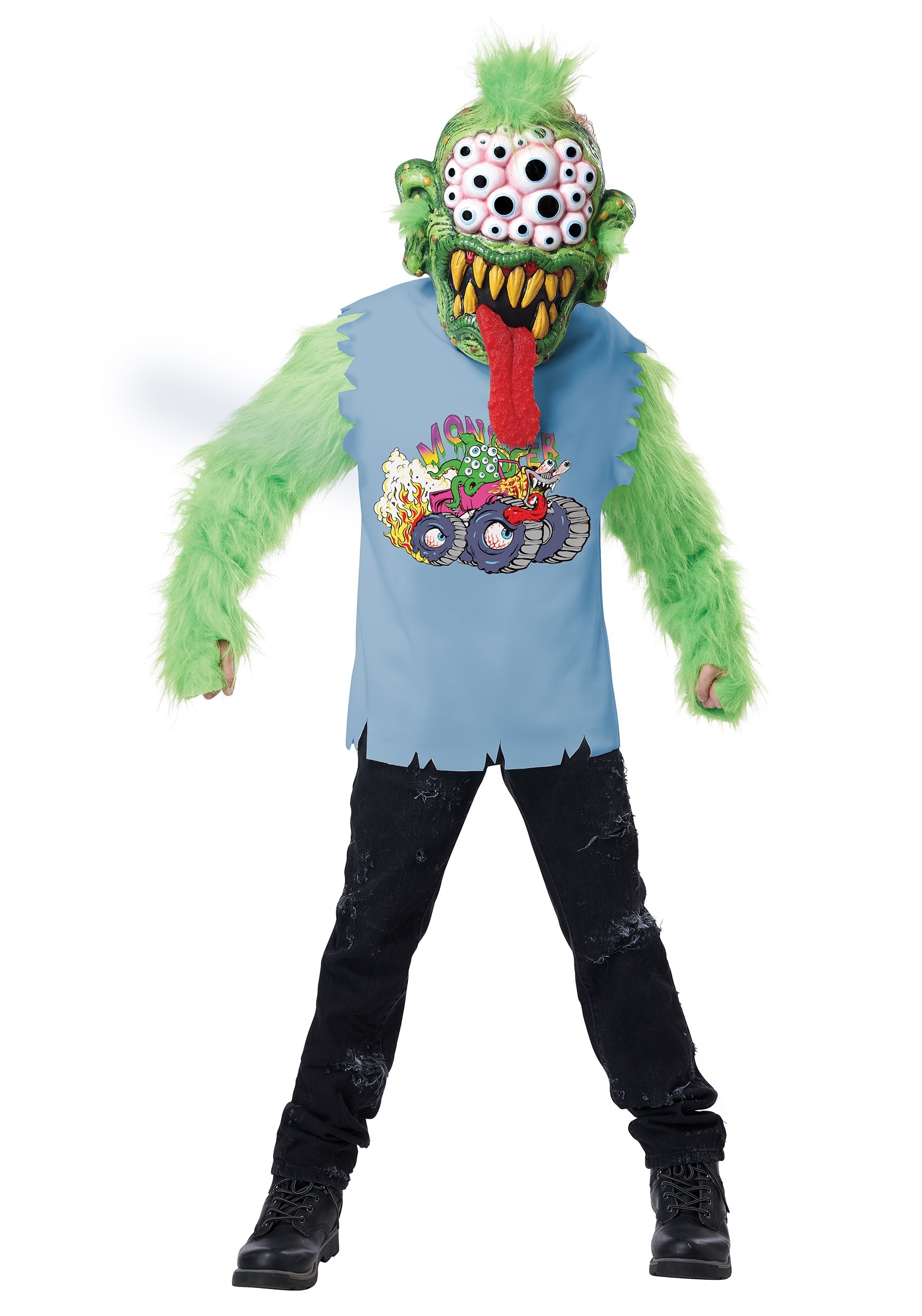 Photos - Fancy Dress California Costume Collection See Monster Kid's Costume Green/Blue/ 