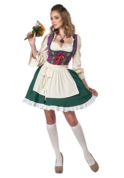 Womens Lederhosen Beer Maid Costume S XXL  Ladies German Drindl Fancy Dress 