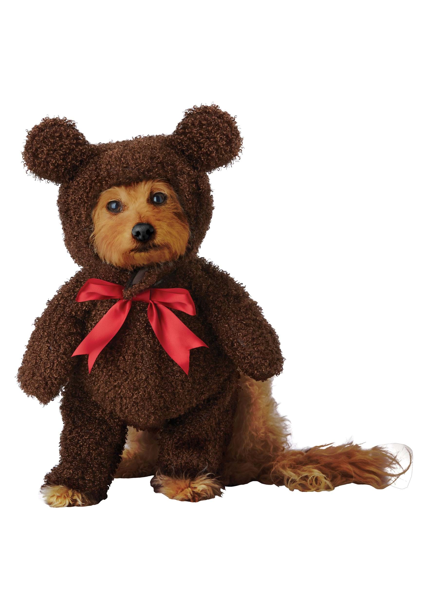 Photos - Fancy Dress California Costume Collection Pet Teddy Bear Costume Brown/Red 