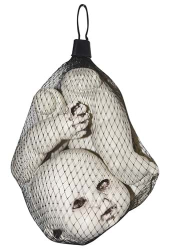 Bag of Scary Doll Parts Halloween Prop | Scary Decorations