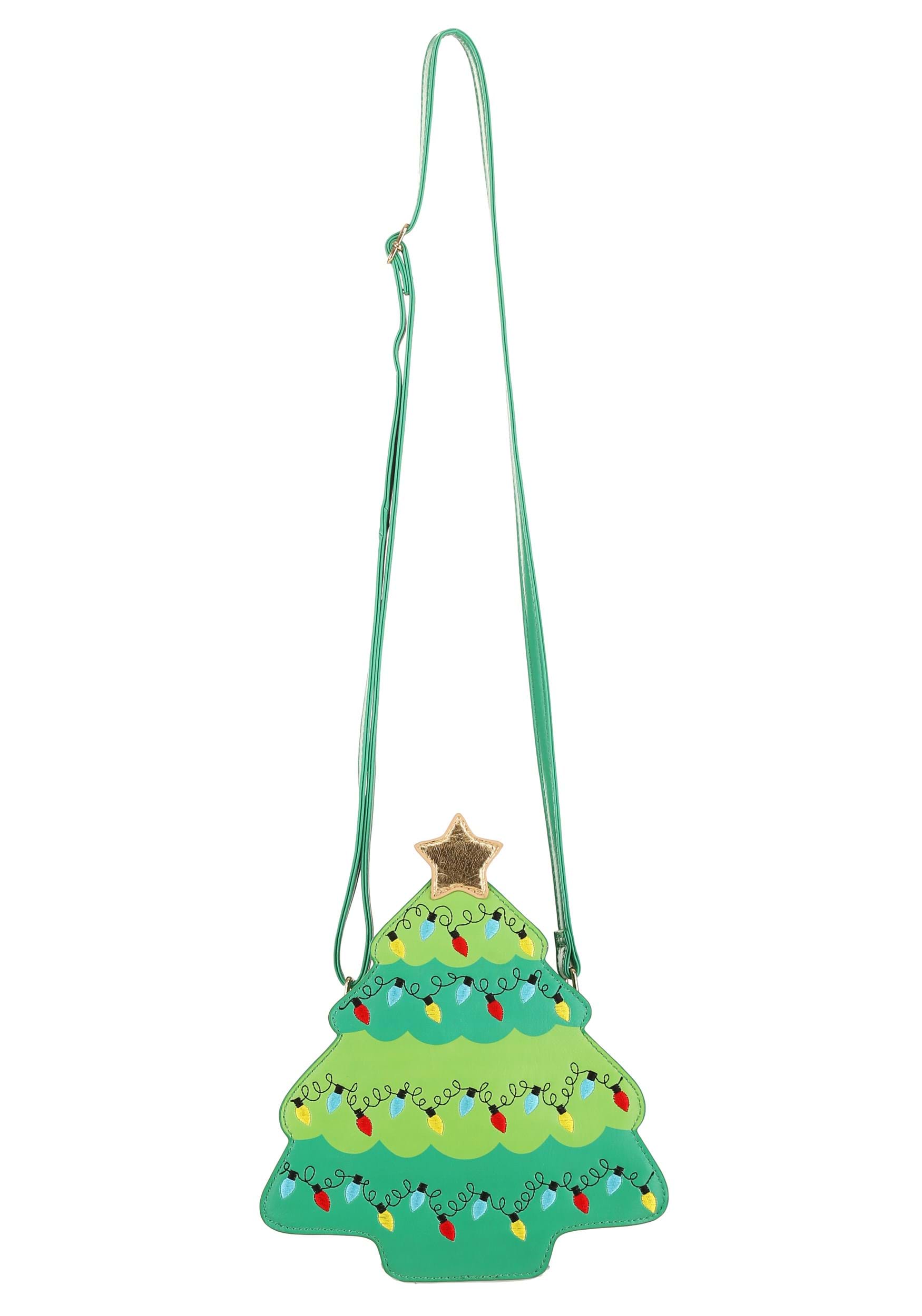  GLENLCWE Christmas Tree Purse Strap Crossbody Bag
