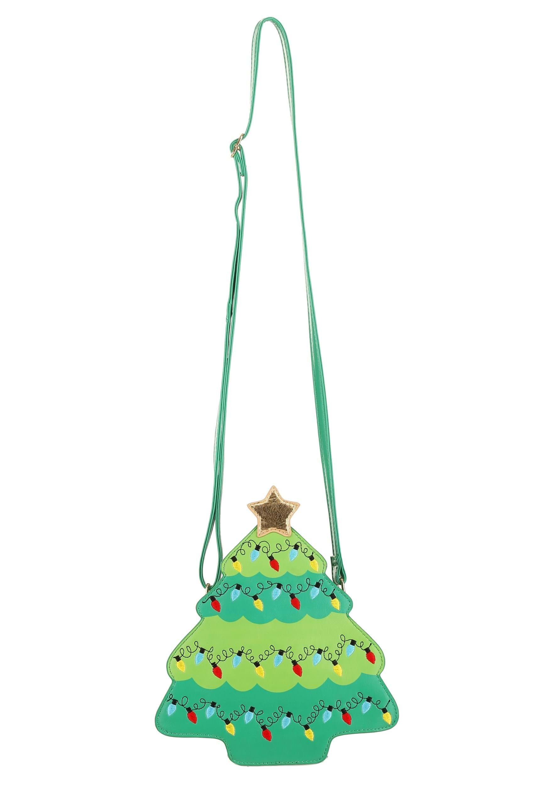 Christmas Tree Crossbody Holiday Purse , Christmas Accessories