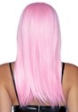 24" Long Straight Pink Wig Alt 1