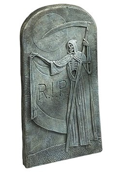 Grim Reaper Tombstone 26.5" Decoration