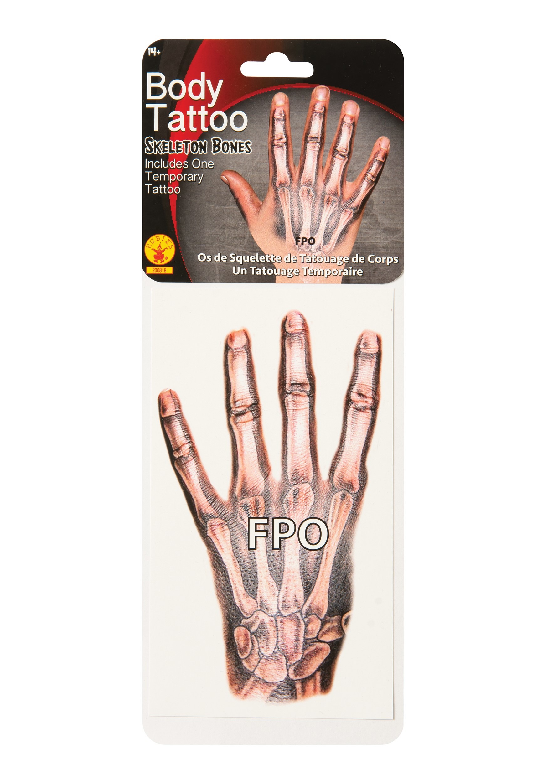 Skeleton Hand Bones Tattoo