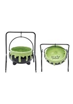 Hanging Cauldron Treat Bowl w/ Stand