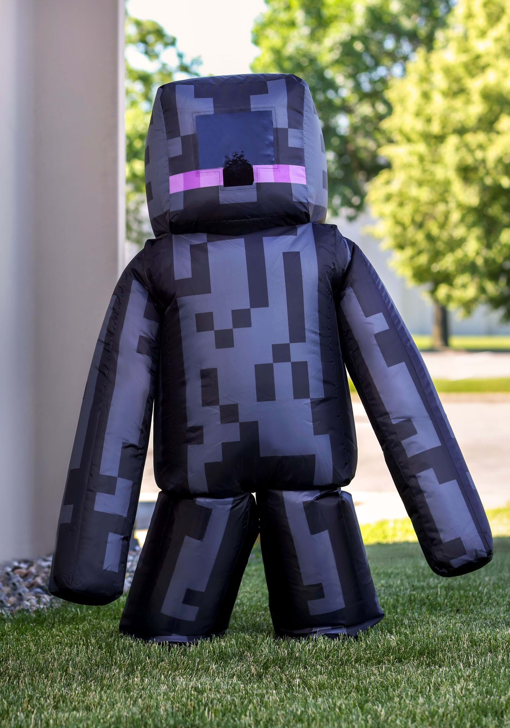 Disfraz de enderman inflable de Minecraft para niños Multicolor