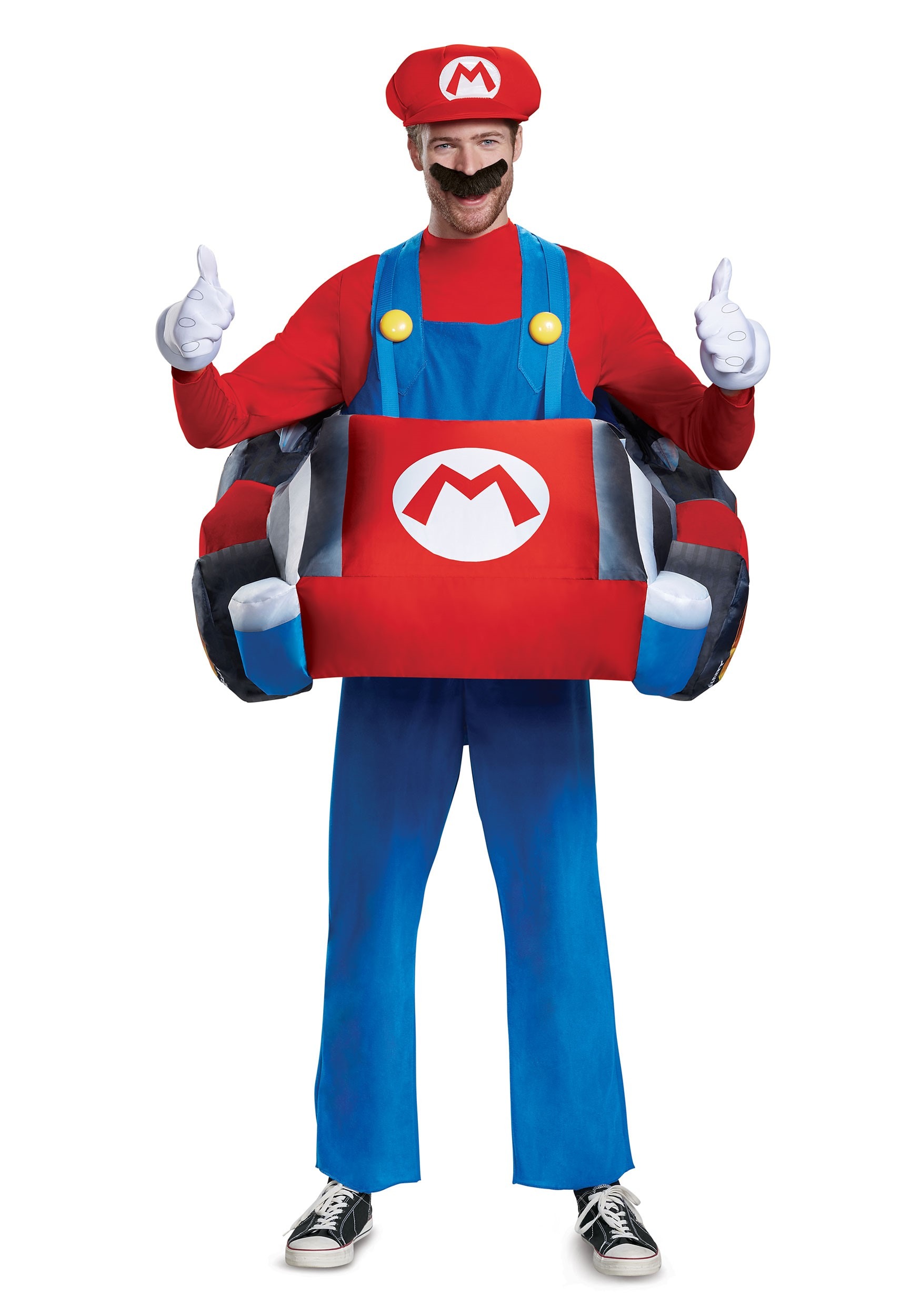 Disfraz de kart inflable para adultos Mario Kart Multicolor