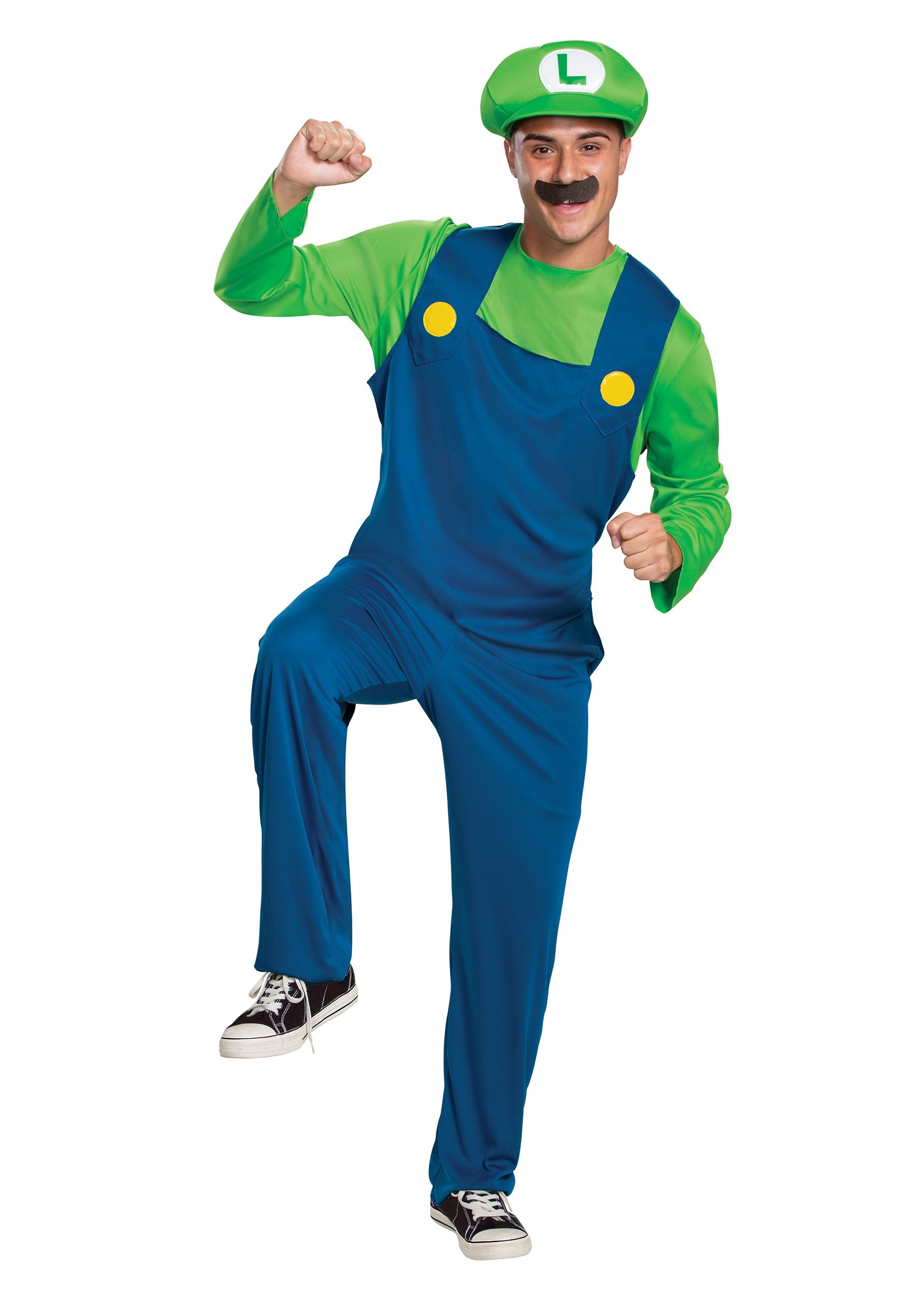 Disfraz de Luigi de Super Mario clásico adulto Multicolor