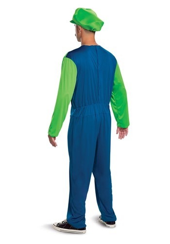 Adult Super Mario Retro Luigi Costume | Super Mario Bros Costumes