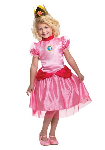 Women's Super Mario Deluxe Princess Peach Costume 