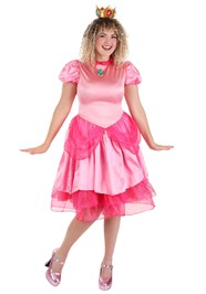 Deluxe Super Mario Princess Peach Costume For Women Deluxe Super Mario Princess Peach Costume For Women