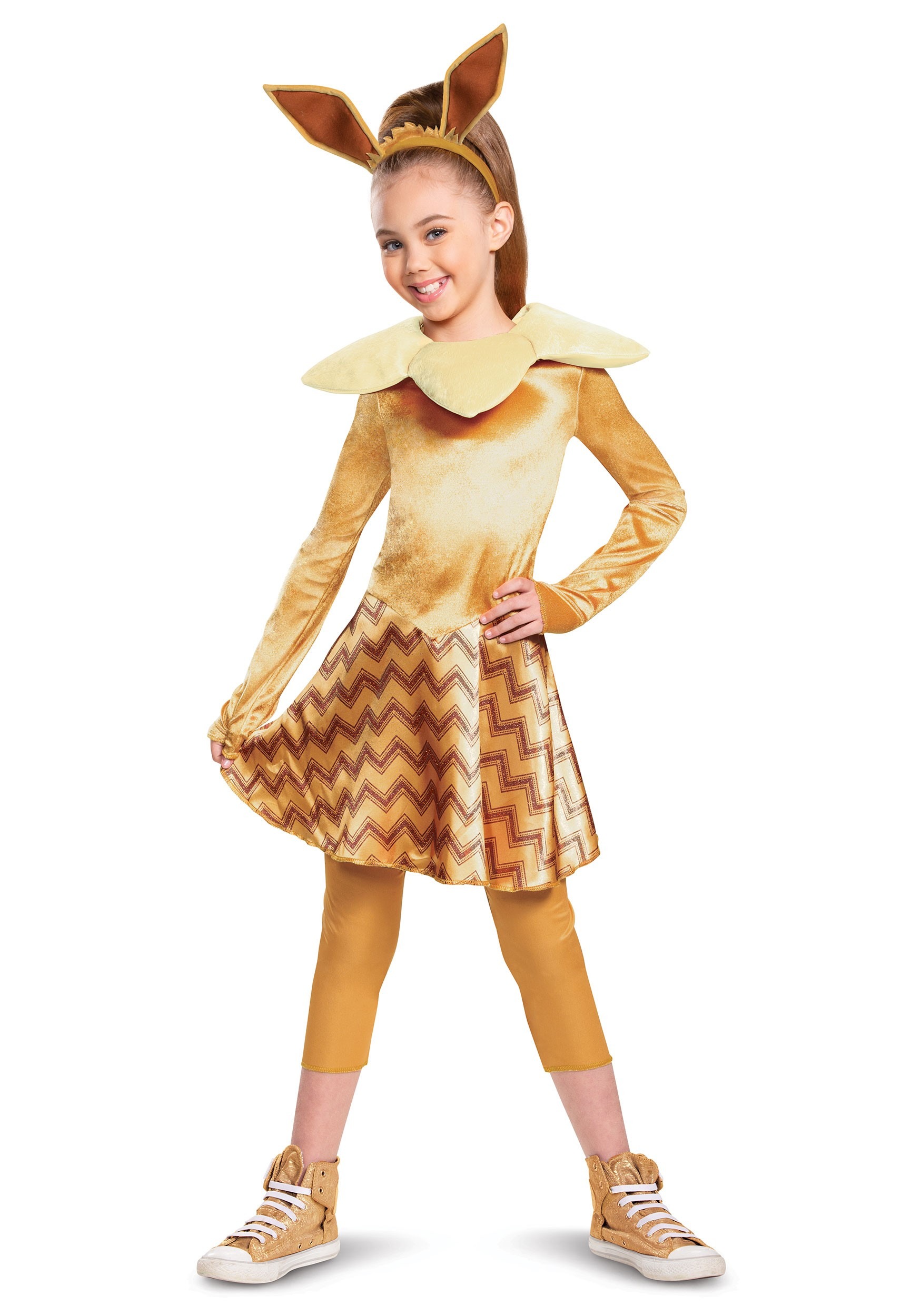 Photos - Fancy Dress Deluxe Disguise Pokémon Girl's  Eevee Costume Yellow 