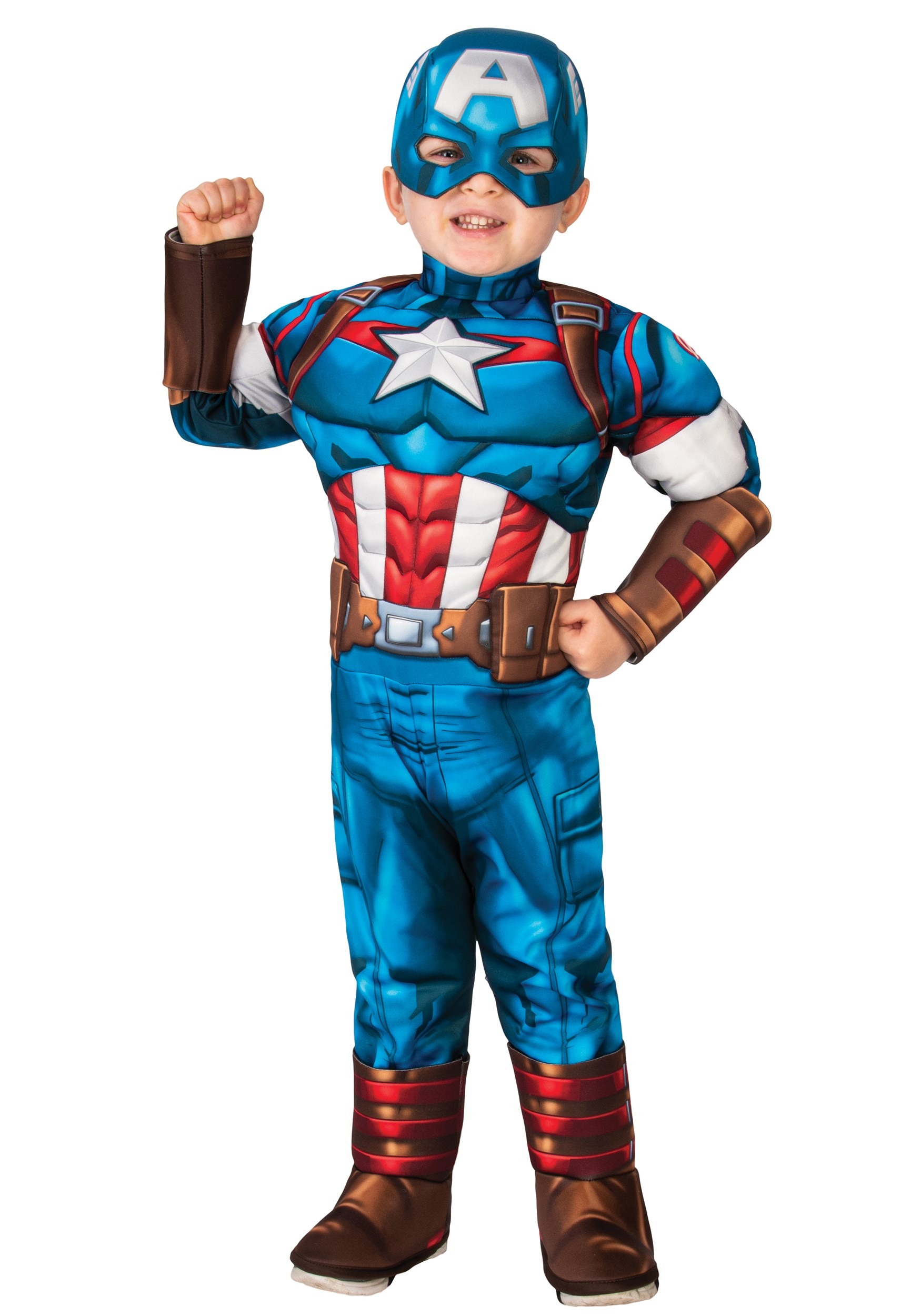 Avengers Captain America Cosplay Costume Tights Elastic Kid Adult Belt Strap