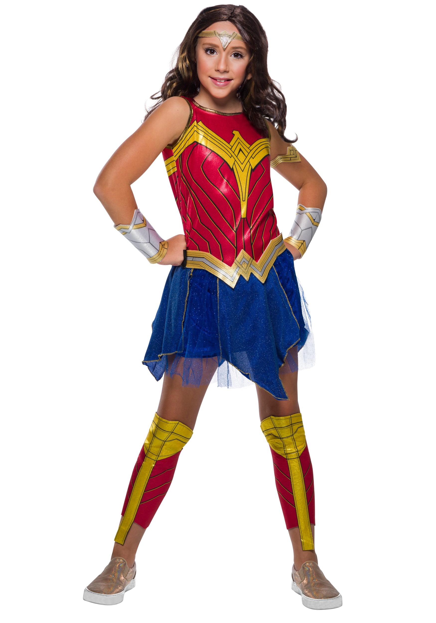 Disfraz de lujo de Wonder Woman Deluxe para niñas Multicolor