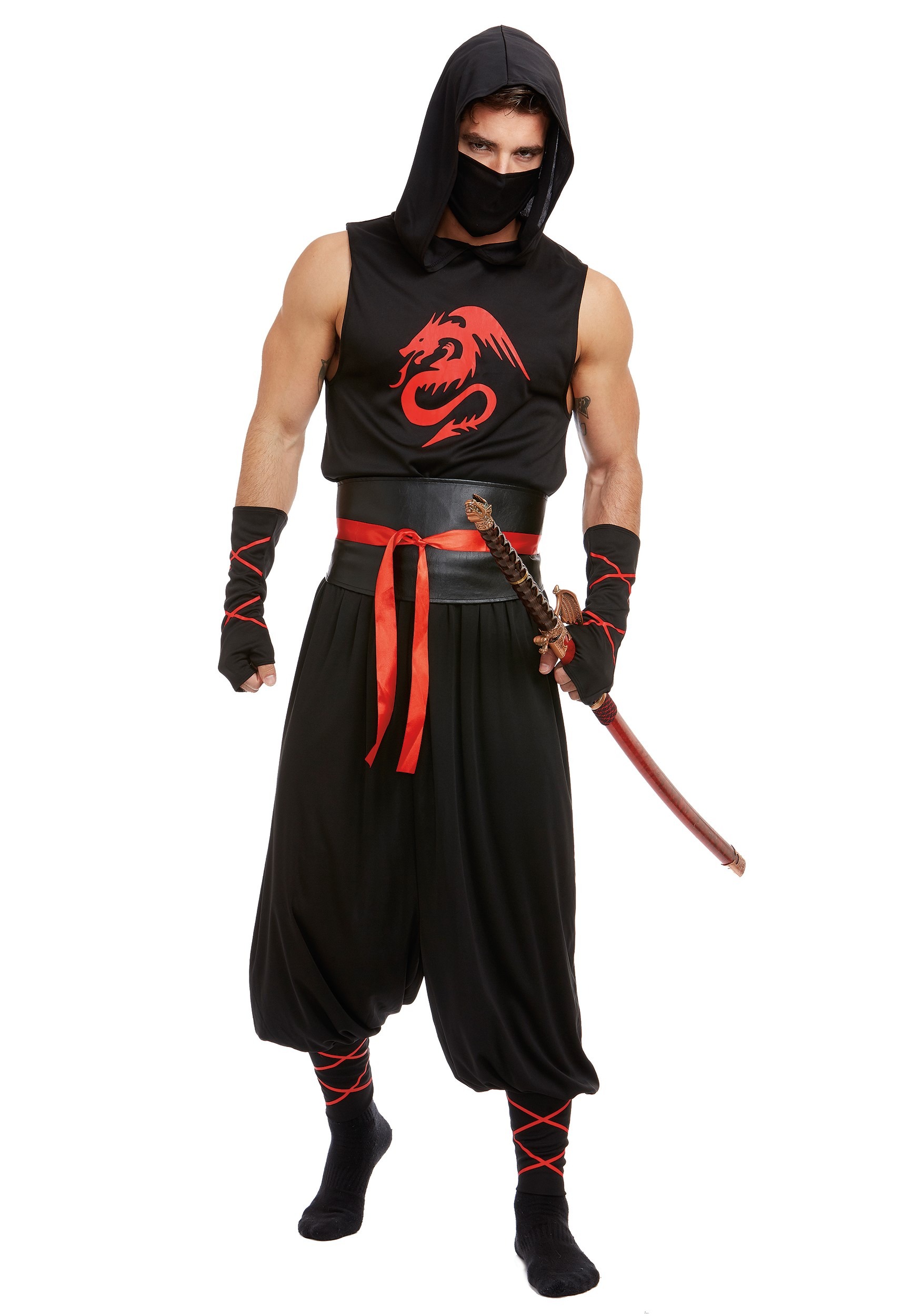 Disfraz de ninja sexy para hombres Multicolor