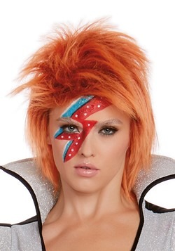 Unisex Orange Rock Star Wig