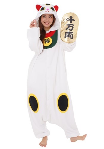 Lucky Cat Adult Kigurumi Costume
