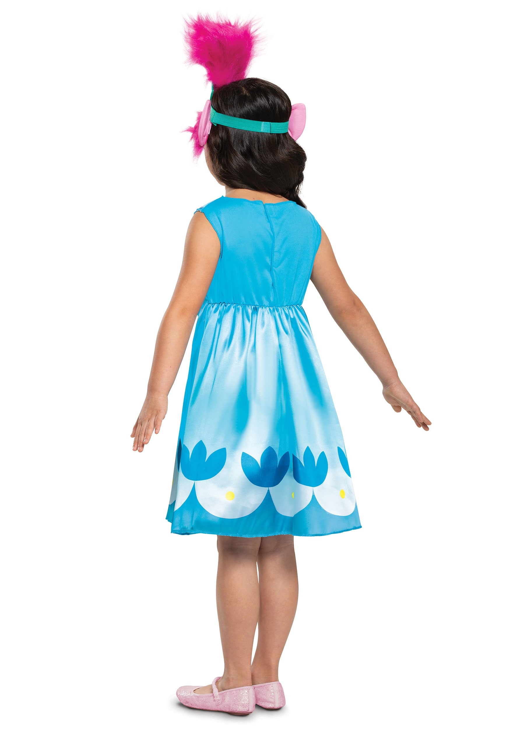 Halloween Costume Girls Toddler Trolls World Poppy Size 3t-4t  New