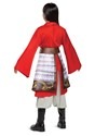 Mulan Girl's Deluxe Hero Red Costume Alt 1