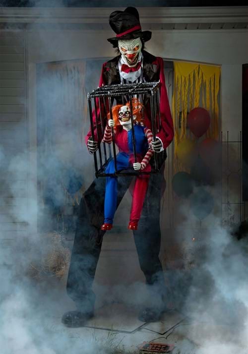 Image of Halloween 7ft Rotting Ringmaster Clown