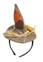 Burlap Scarecrow Mini Hat