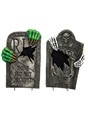 22" Light Up Skeleton Claw Tombstone