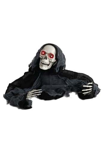 Animated Half Body Scary Skeleton Decoration