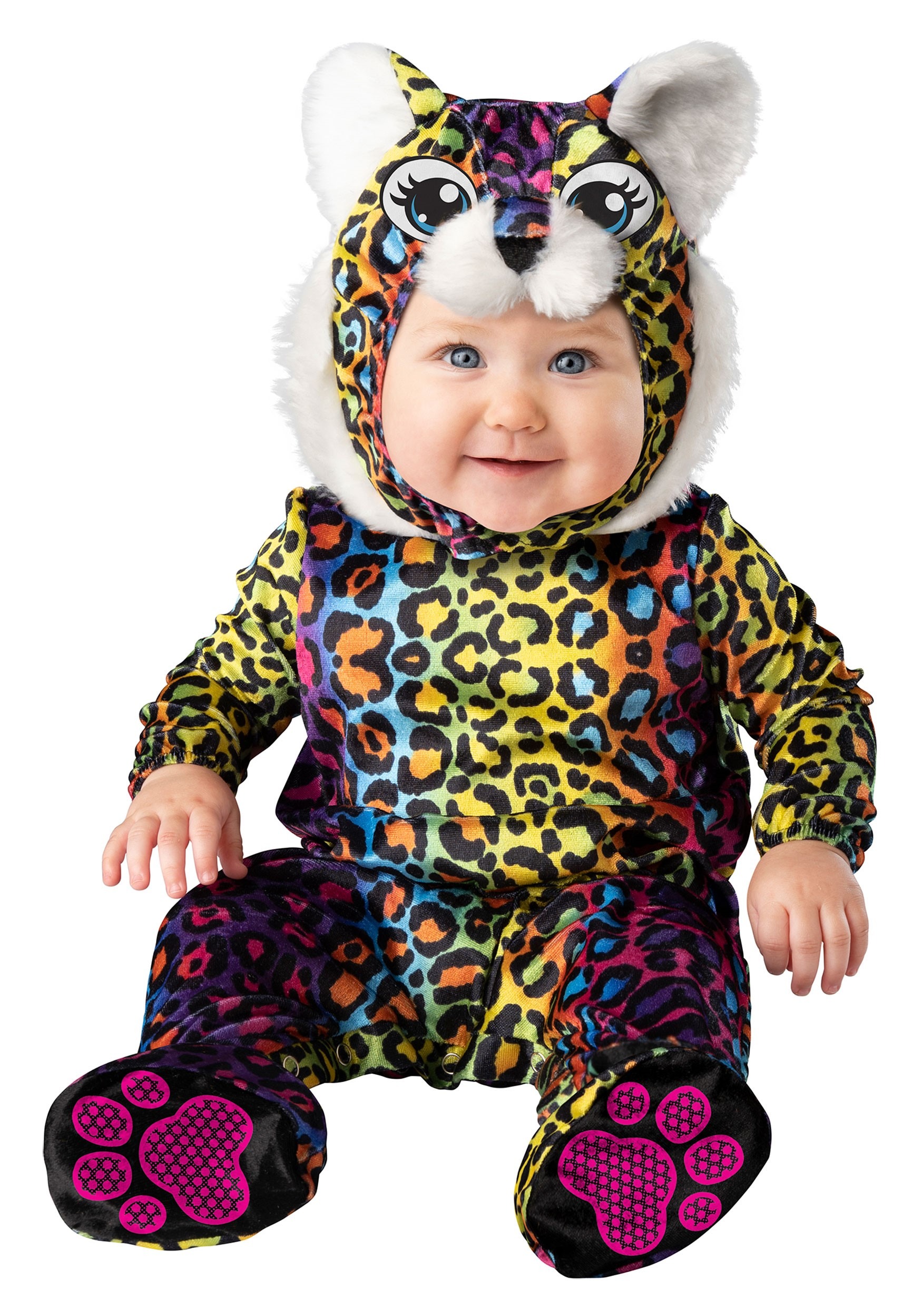Disfraz de cachorro de leopardo de neón bebé Multicolor Colombia