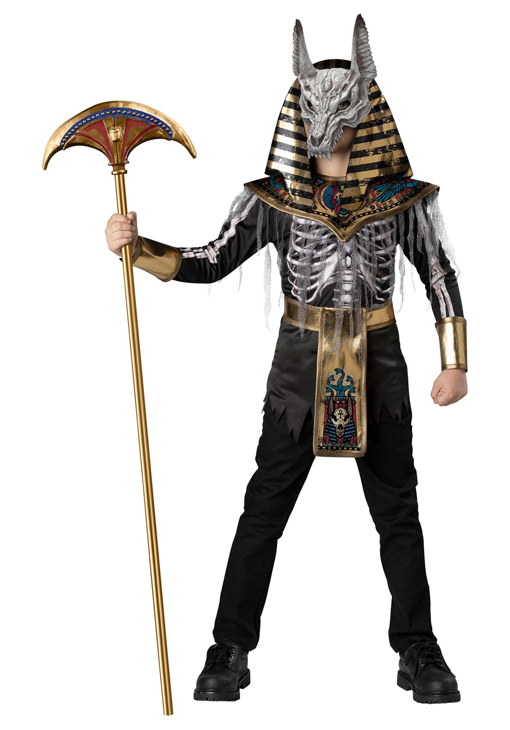 Chicos Anubis Skeleton Warrior Disfraz Multicolor Colombia