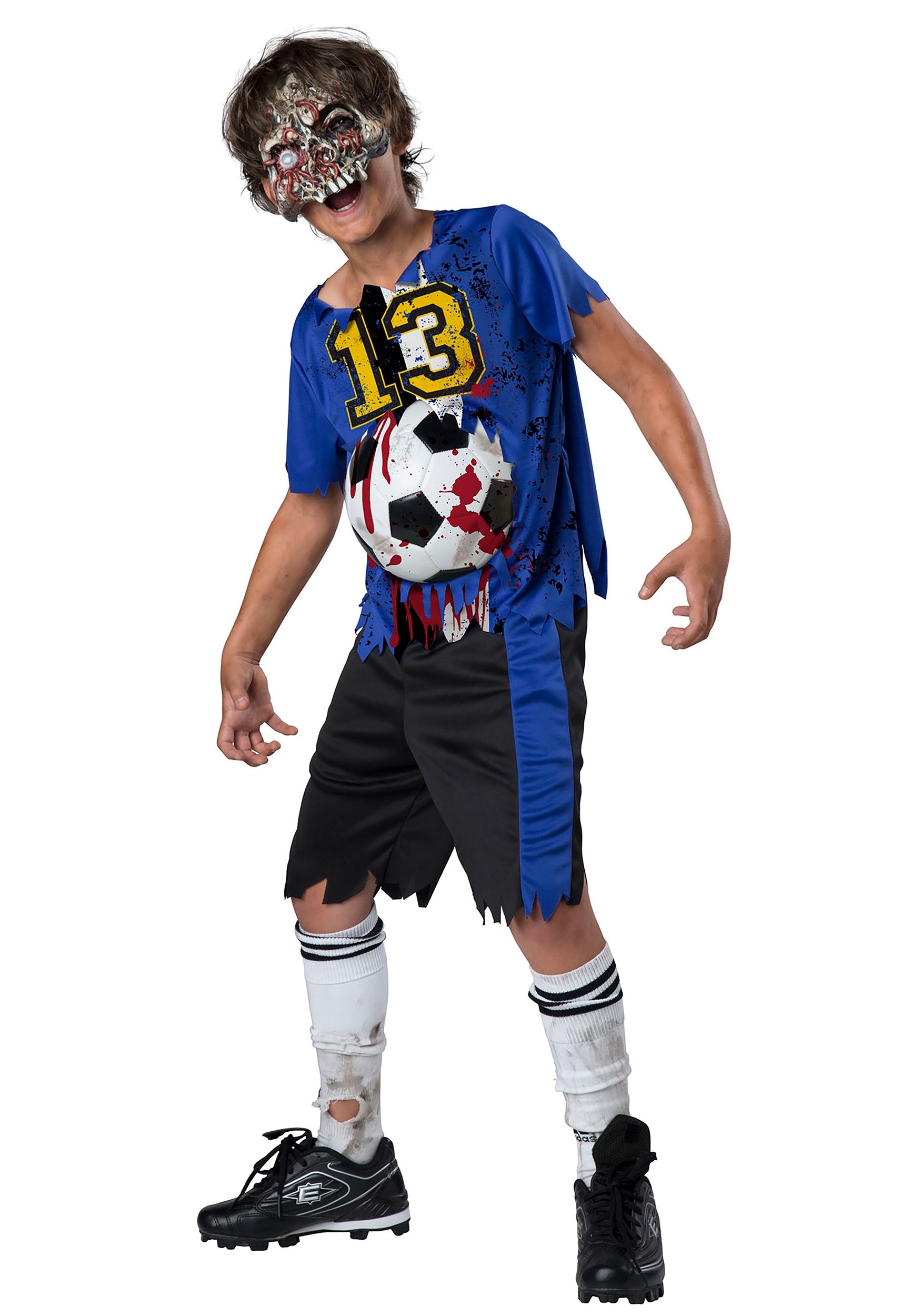 China Villano Escabullirse Zombie Goals Boy's Costume