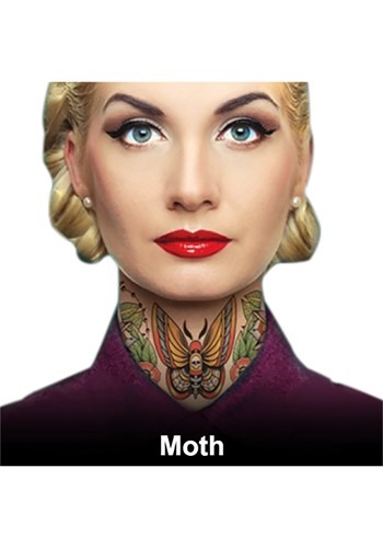 Moth Neck Tattoos