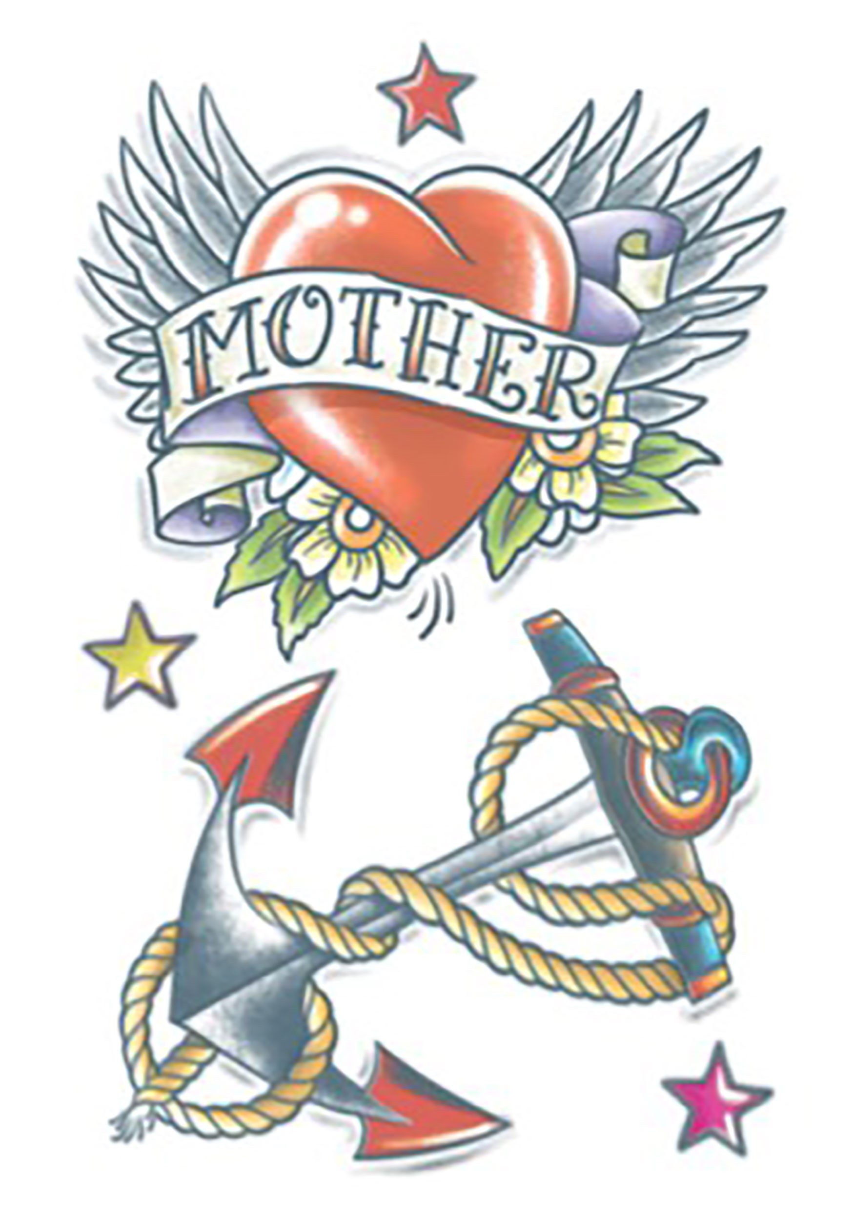 Yorick red and black mama mom sailor heart by YorickTattoo on DeviantArt