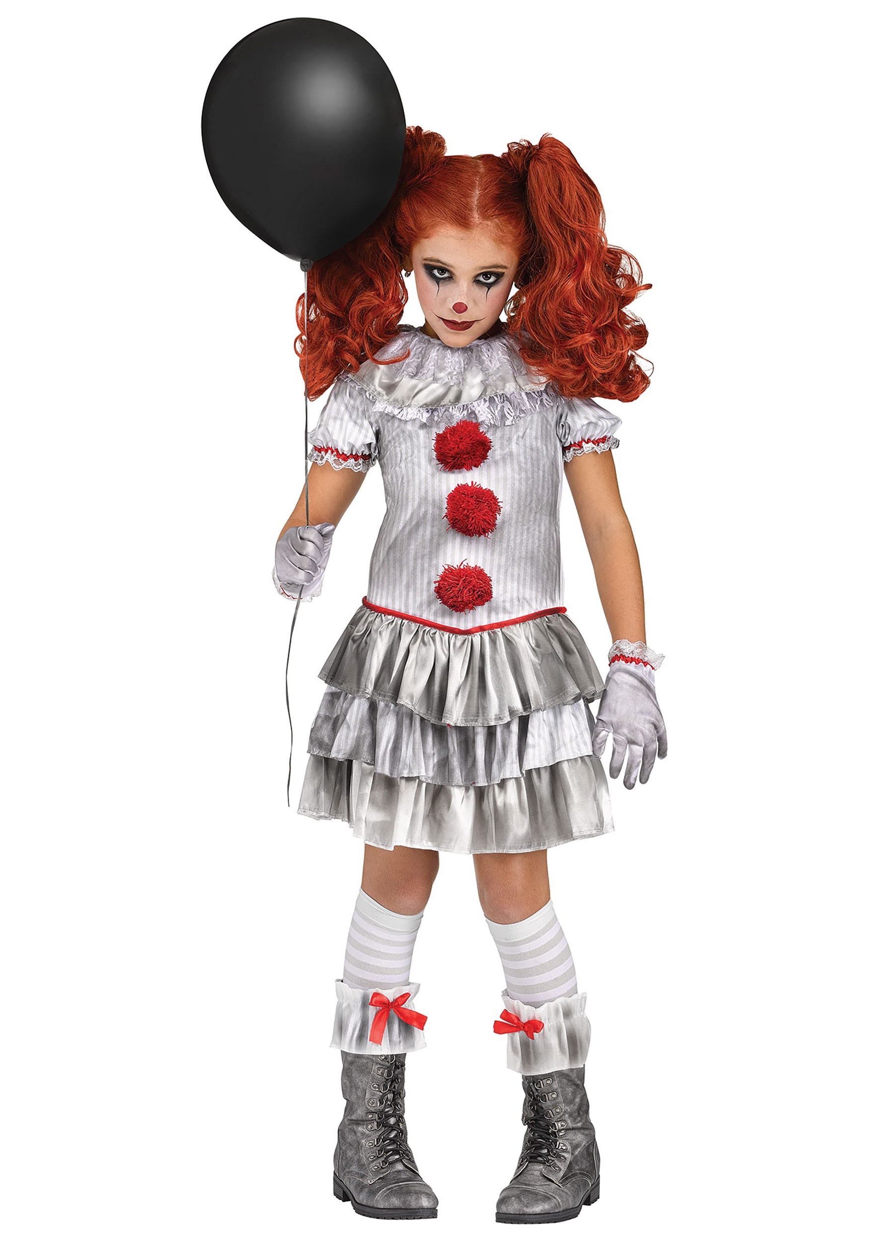 Disfraz de payaso de Carnevil para niñas Multicolor – Yaxa Store