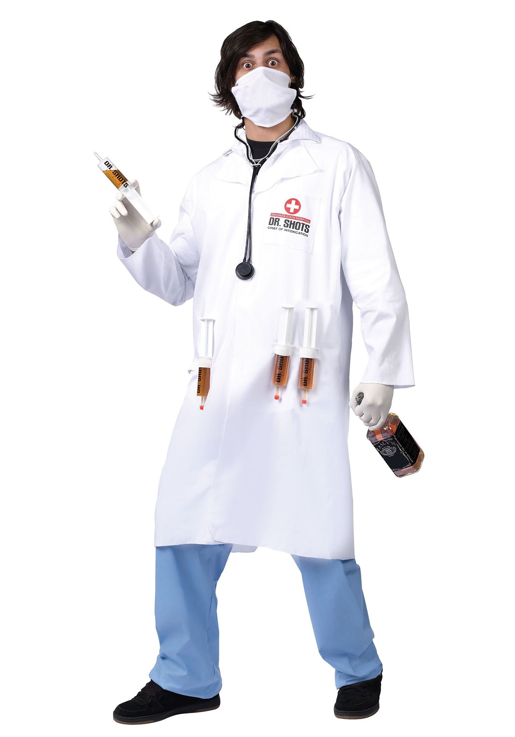 Photos - Fancy Dress Fun World Dr. Shots Adult Costume Red/White